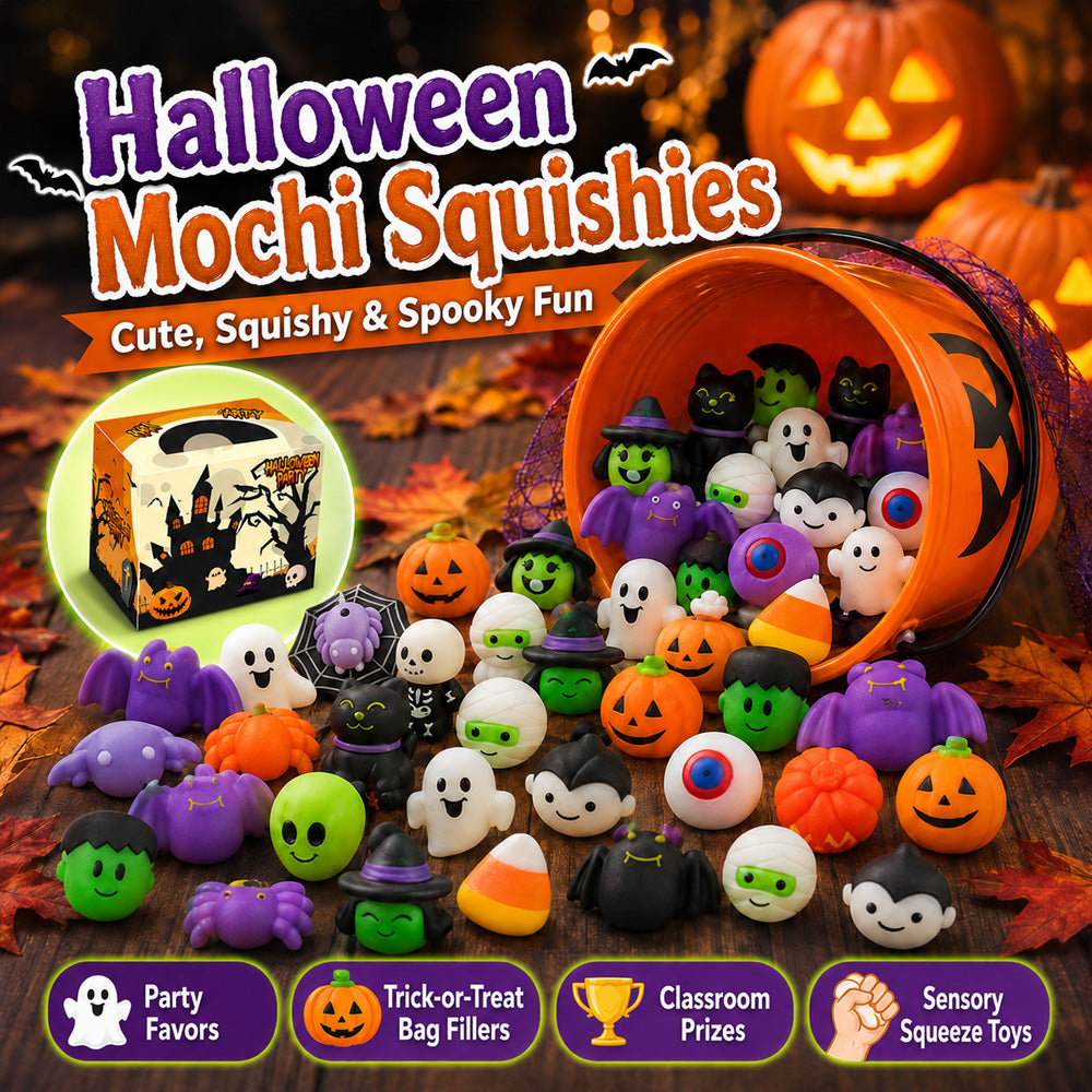 🎃BVJ®Unbelievable Low Prices👻Halloween Squishy Set – Little Surprises for the Whole Party!