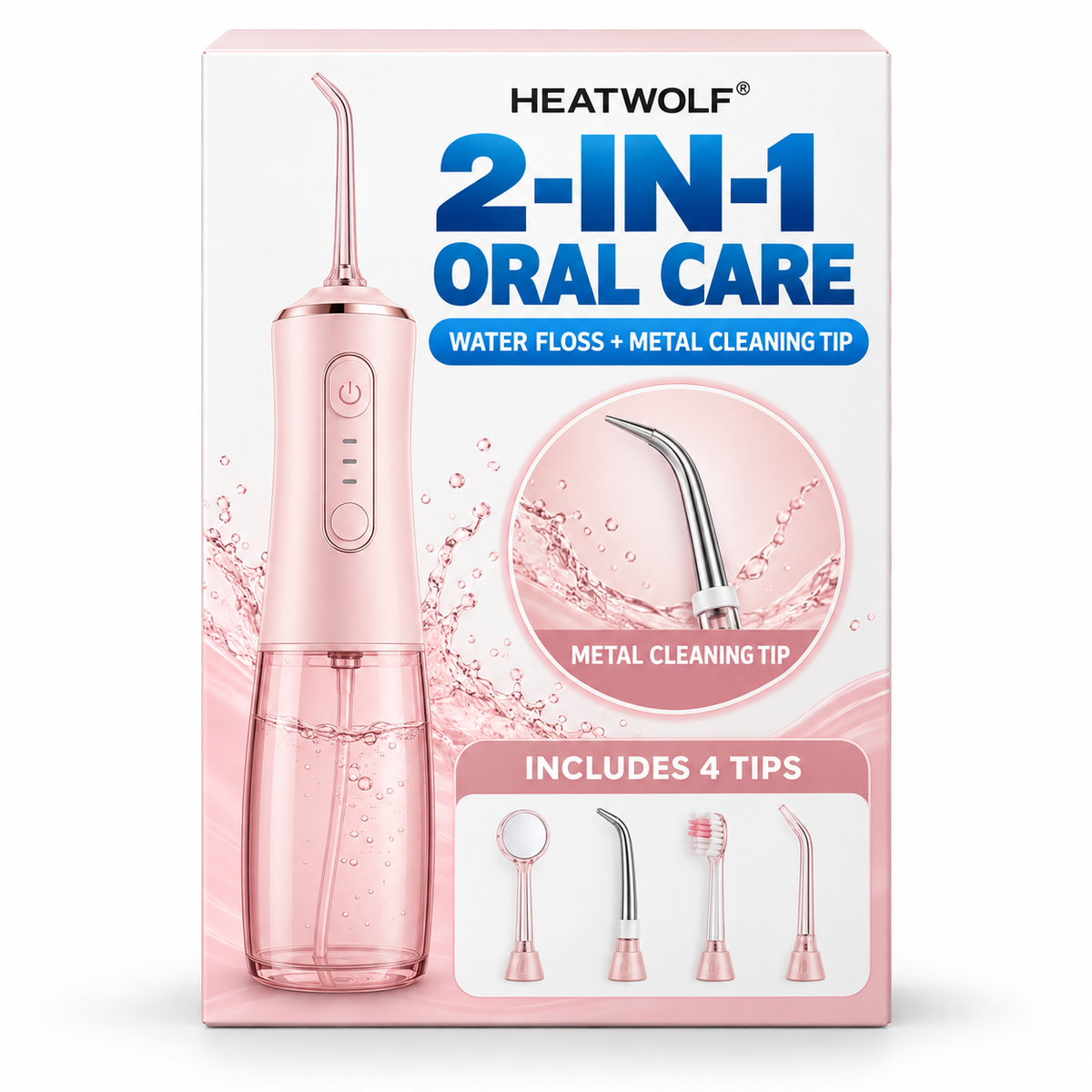 HEATWOLF®2‑in‑1 Water Flosser & Deep Oral Cleaner