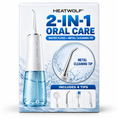 HEATWOLF®2‑in‑1 Water Flosser & Deep Oral Cleaner