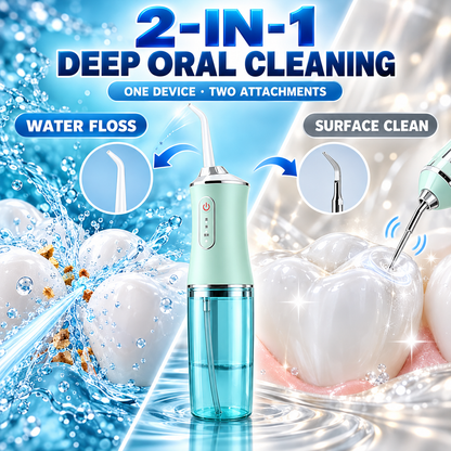 HEATWOLF®2‑in‑1 Water Flosser & Deep Oral Cleaner