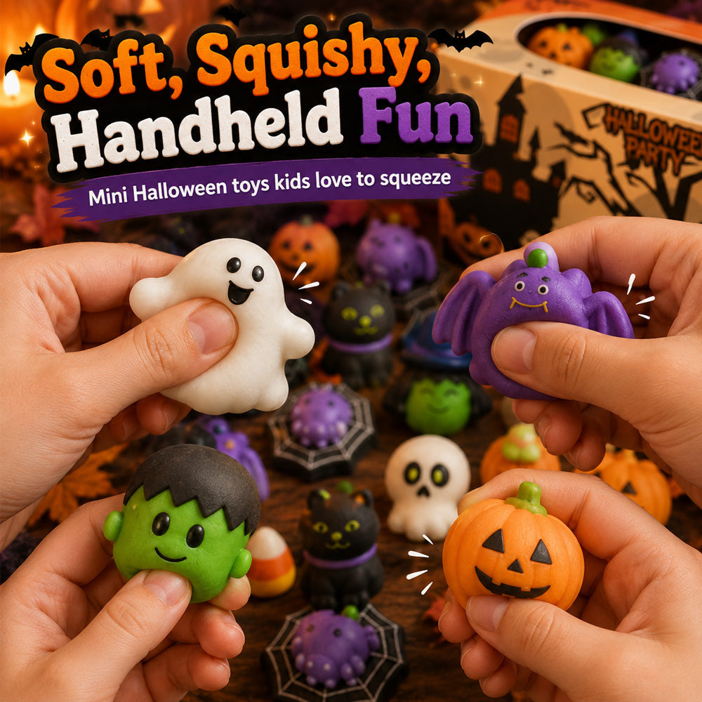 🎃BVJ®Unbelievable Low Prices👻Halloween Squishy Set – Little Surprises for the Whole Party!
