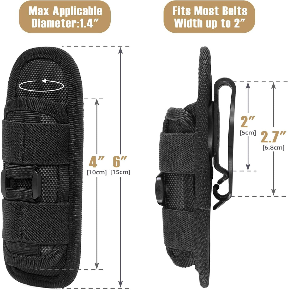 BVJ®Flashlight Pouch Holster