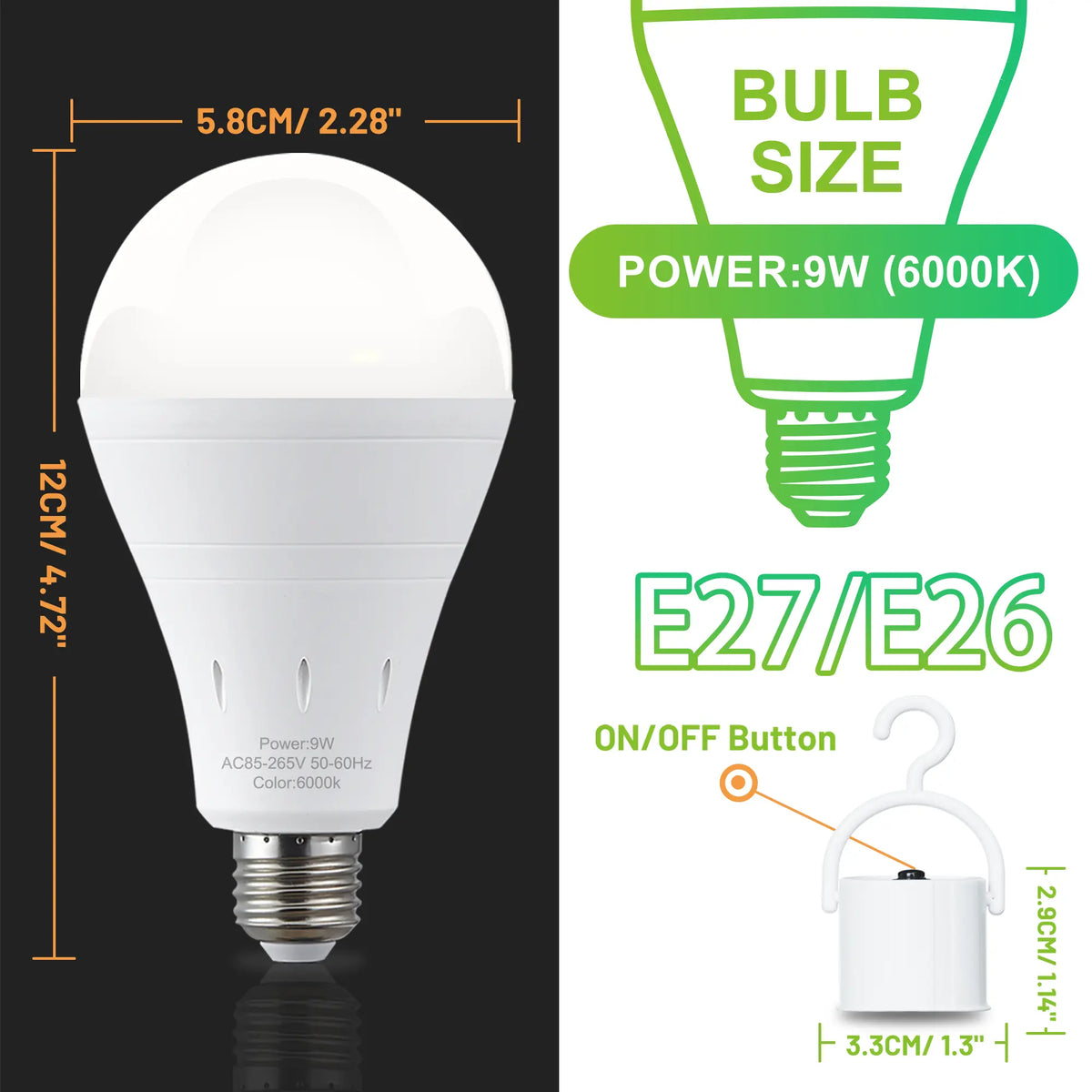 BVJ®🔥LAST DAY 70% OFF ✨ Rechargeable Emergency Light Bulbs – Stay Lit During Outages