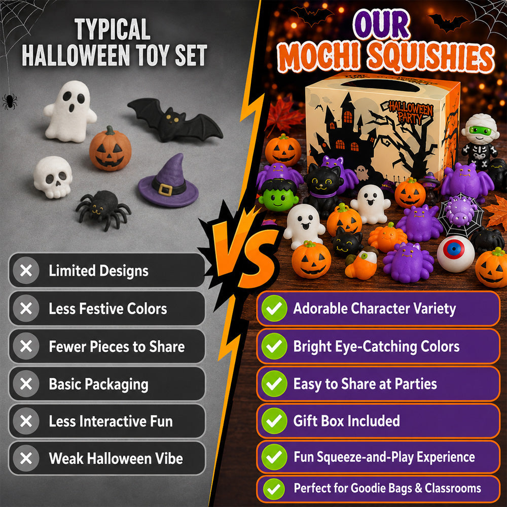 🎃BVJ®Unbelievable Low Prices👻Halloween Squishy Set – Little Surprises for the Whole Party!