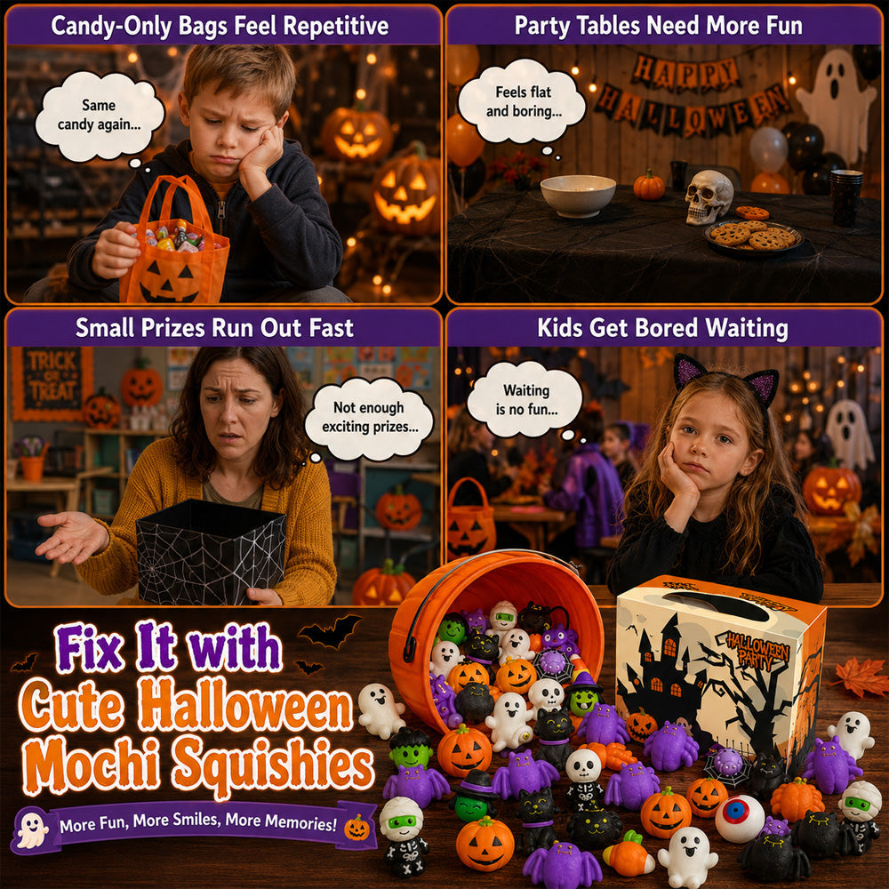 🎃BVJ®Unbelievable Low Prices👻Halloween Squishy Set – Little Surprises for the Whole Party!