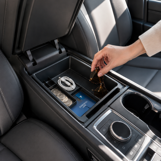 Car Center Console Organizer Tray