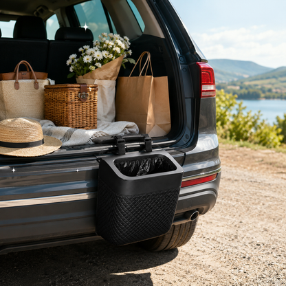 Car Trash Can with Hanging Strap