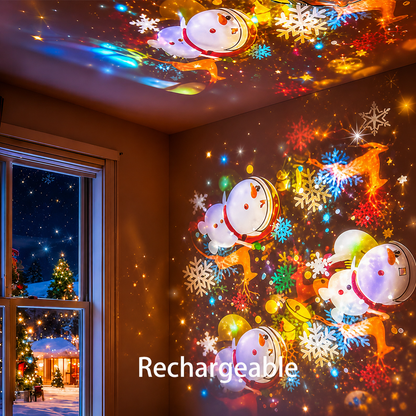 Billhol®✨2026 HOT SALE 50% OFF 🌙3-Theme Dynamic Rotating Light Projector