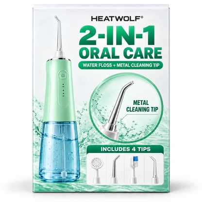 HEATWOLF®2‑in‑1 Water Flosser & Deep Oral Cleaner