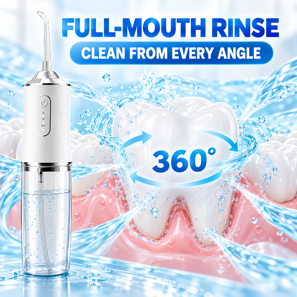 HEATWOLF®2‑in‑1 Water Flosser & Deep Oral Cleaner