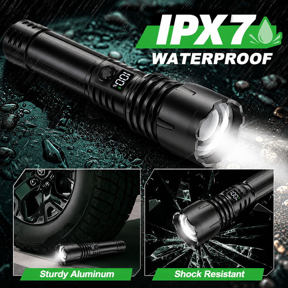 BVJ® Super Bright Ultimate Tactical Survival Flashlight · 2M+ SOLD · 80X Brighter ·120H Runtime · Military COB LED Tech