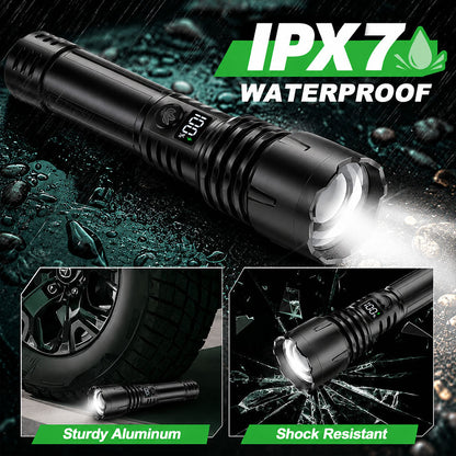BVJ® Super Bright Ultimate Tactical Survival Flashlight · 2M+ SOLD · 80X Brighter ·120H Runtime · Military COB LED Tech
