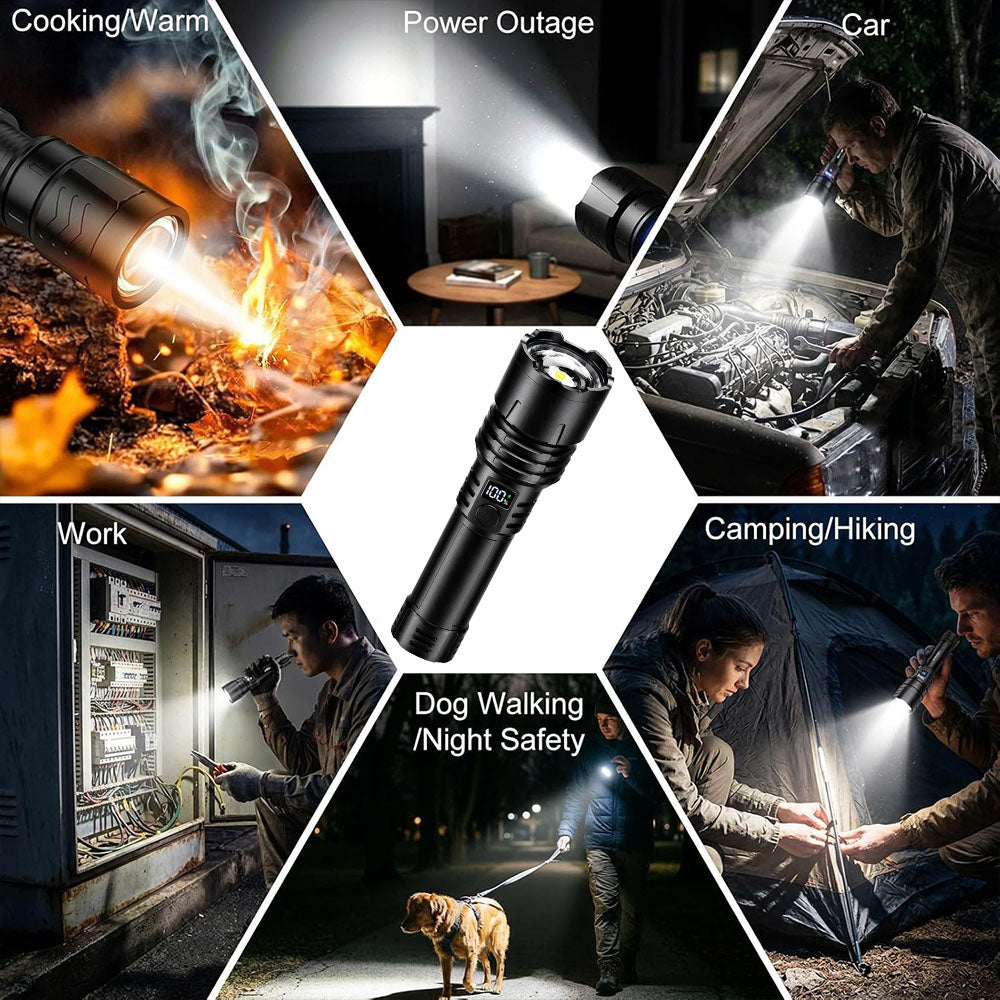 BVJ® Super Bright Ultimate Tactical Survival Flashlight · 2M+ SOLD · 80X Brighter ·120H Runtime · Military COB LED Tech
