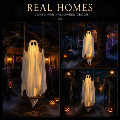 👻BVJ® 5FT Light-Up Swinging Ghost