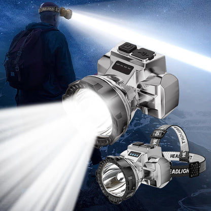 BVJ®Zoomable LED Headlamp with 3 Modes & Motion Sensor