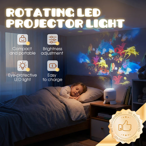 Billhol®✨2026 HOT SALE 50% OFF 🌙3-Theme Dynamic Rotating Light Projector