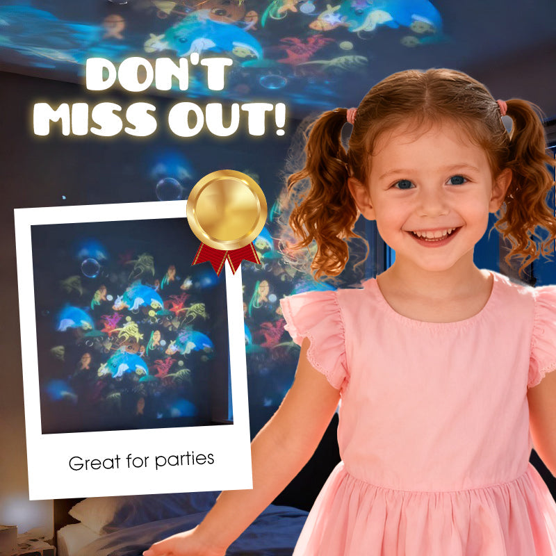 Billhol®✨2026 HOT SALE 50% OFF 🌙3-Theme Dynamic Rotating Light Projector