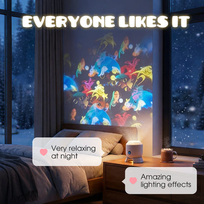 Billhol®✨2026 HOT SALE 50% OFF 🌙3-Theme Dynamic Rotating Light Projector