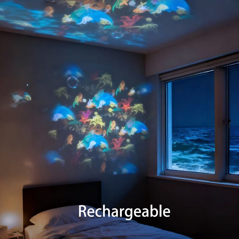 Billhol®✨2026 HOT SALE 50% OFF 🌙3-Theme Dynamic Rotating Light Projector