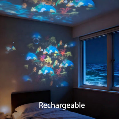 Billhol®✨2026 HOT SALE 50% OFF 🌙3-Theme Dynamic Rotating Light Projector
